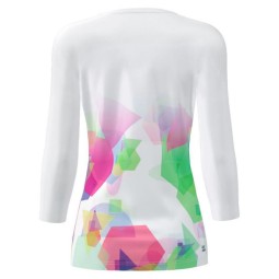 Bidi Badu Kaleido V-Neck White Mix Women''s T-Shirt