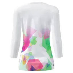 Bidi Badu Kaleido V-Neck White Mix Women's T-Shirt