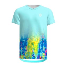 Camiseta Bidi Badu Melbourne V-Neck Aqua Mix