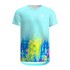 Camiseta Bidi Badu Melbourne V-Neck Aqua Mix
