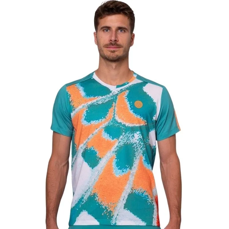 Bidi Badu Melbourne V-Neck Petroleo Orange T-Shirt