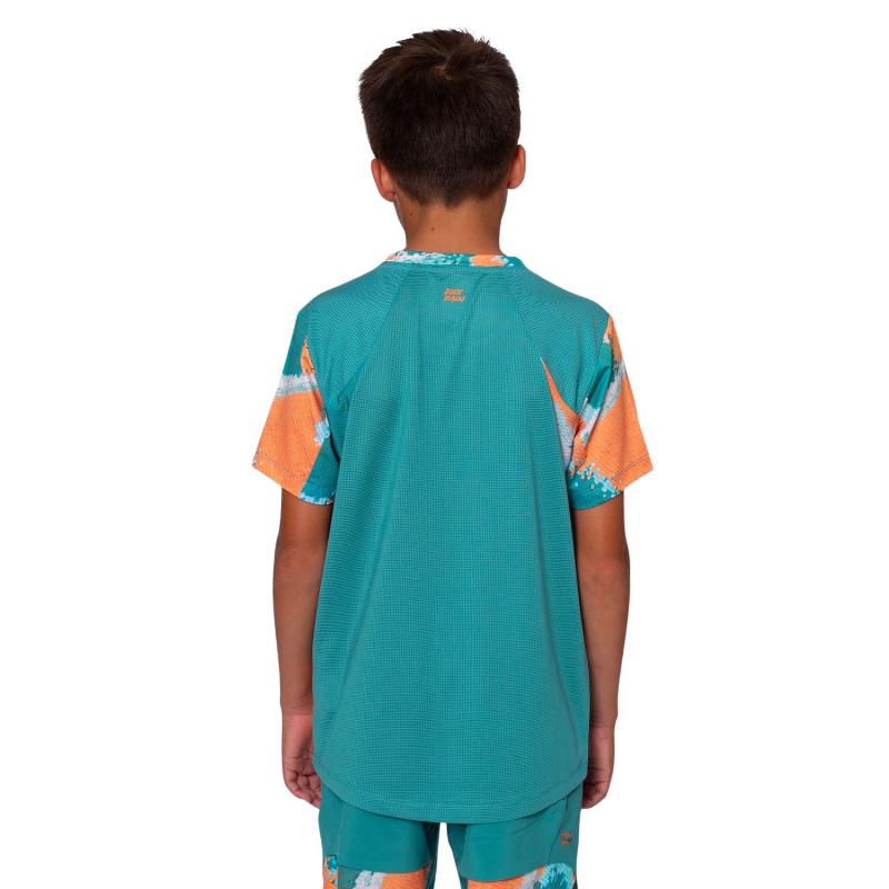 Bidi Badu Melbourne V-Neck Petroleo Orange Junior T-Shirt
