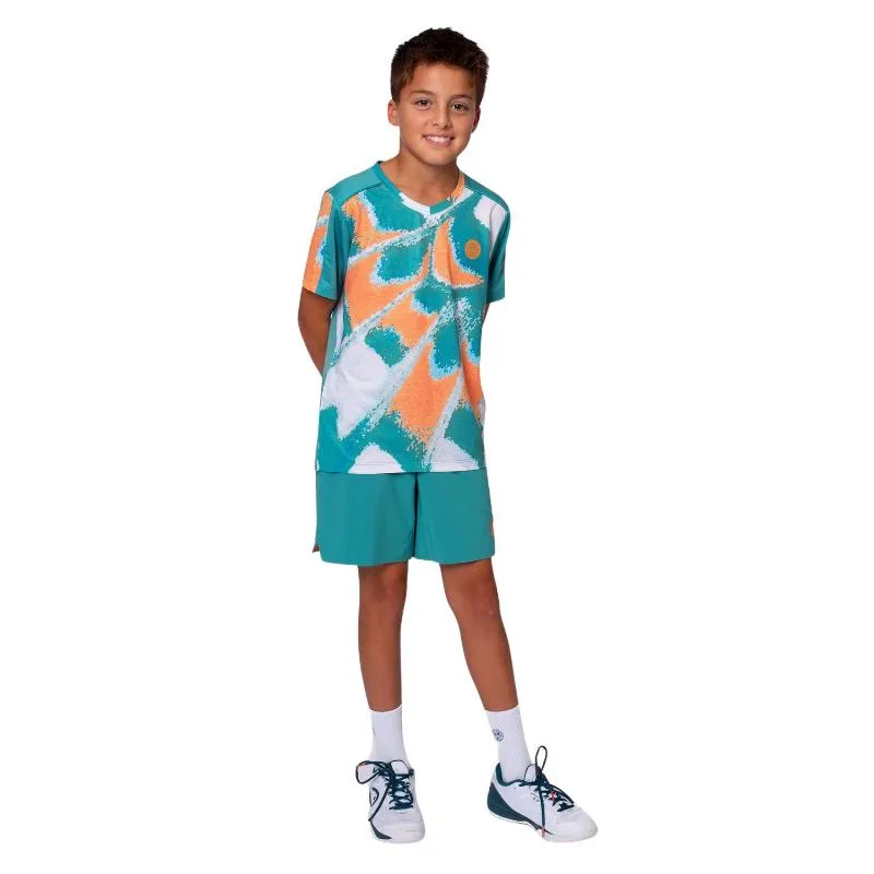 Bidi Badu Melbourne V-Neck Petroleo Orange Junior T-Shirt