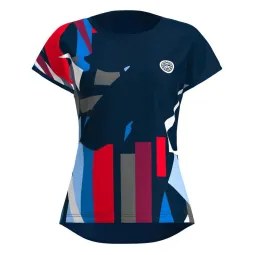 Bidi Badu New York Capsleeve Dark Blue Red Women's T-Shirt