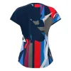 Bidi Badu New York Capsleeve Dark Blue Red Women's T-Shirt