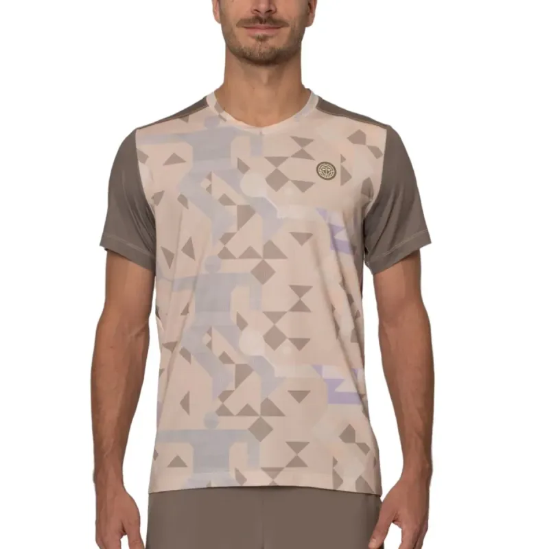 Bidi Badu Paris V-Neck Beige Brown T-Shirt