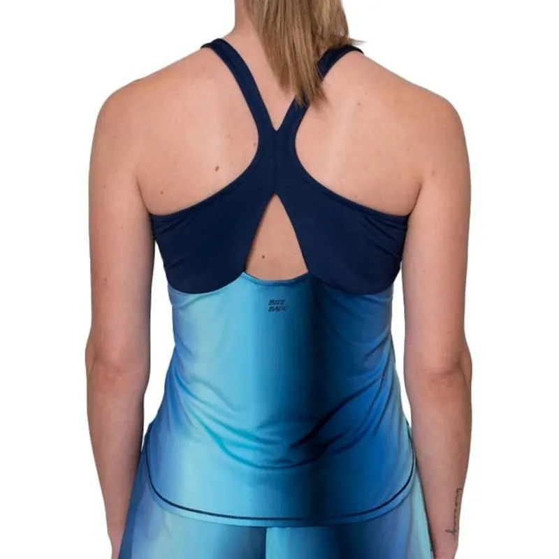 Bidi Badu Spectrum Aqua Blu Scuro Maglietta Donna