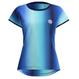 Camiseta Bidi Badu Spectrum Capsleeve Azul Oscuro Aqua Mujer