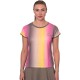 Camiseta Bidi Badu Spectrum Capsleeve Marron Amarillo Mujer