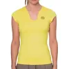 Camiseta Bidi Badu Spectrum V-Neck Amarillo Mujer