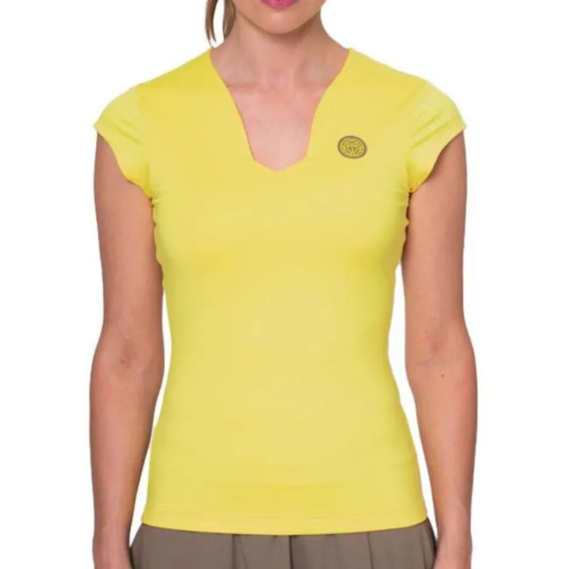 Camiseta Bidi Badu Spectrum V-Neck Amarillo Mujer