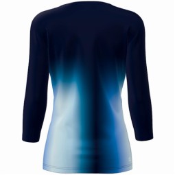 Camiseta Bidi Badu Spectrum V-Neck Aqua Azul Oscuro Mujer