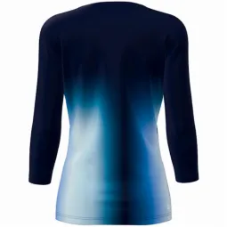 Bidi Badu Spectrum Damen-T-Shirt mit V-Ausschnitt Aqua Dunkelblau