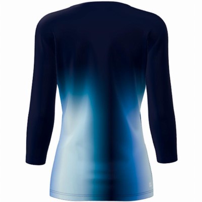 Bidi Badu Spectrum V-Neck Aqua Dark Blue Women''s T-Shirt