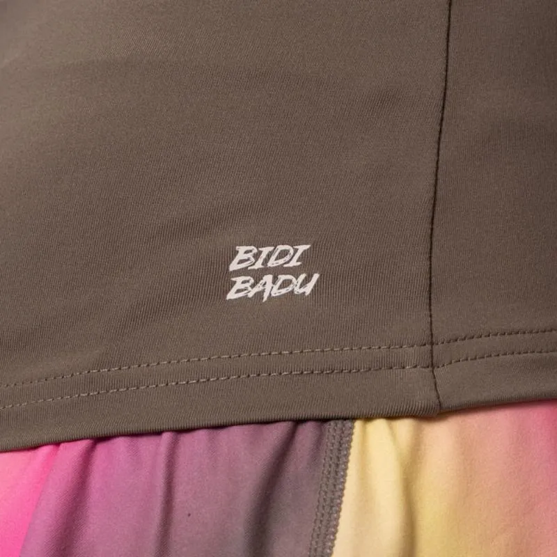 Camiseta Bidi Badu Spectrum V-Neck Marron Mujer