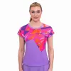 Bidi Badu Spike Capsleeve Purple Pink Women's T-Shirt
