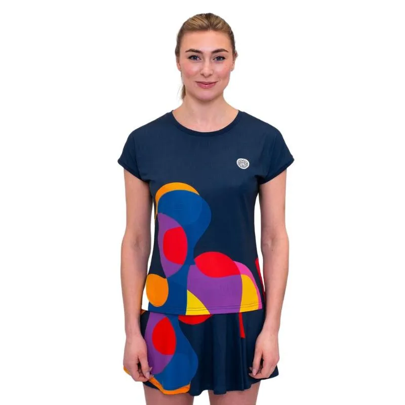 Bidi Badu Twiggy Capsleeve Dark Blue Mix Women''''s T-Shirt