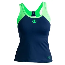 Black Crown Marta Marrero T-shirt Navy Blue Green