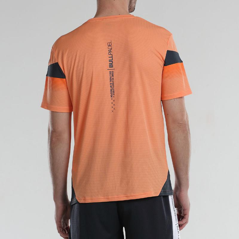 Camiseta Bullpadel Aguzo Naranja - Barata Oferta Outlet
