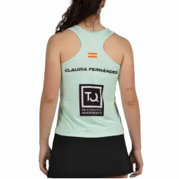 Bullpadel Claudia Fernandez Premier Padel Adies Water Green T-Shirt