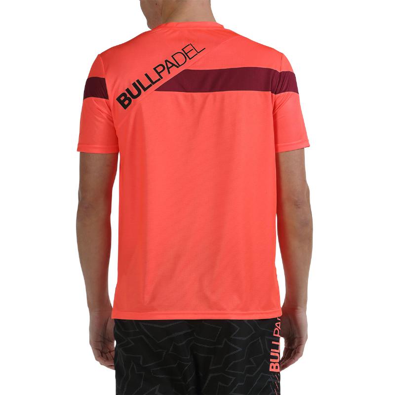 Camiseta Bullpadel Cojin Coral Fluor - Barata Oferta Outlet