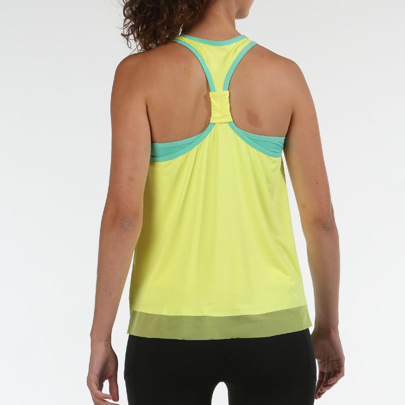 Camiseta Bullpadel Eusebe Amarillo Limon Fluor - Barata Oferta Outlet