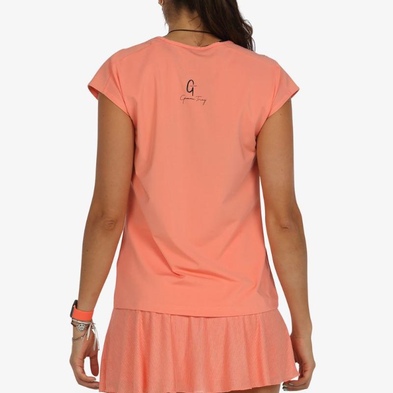 Camiseta Bullpadel Gemma Triay Yodar Coral - Barata Oferta Outlet