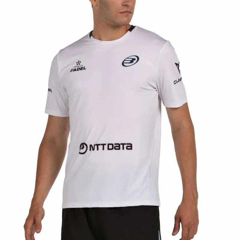 Bullpadel Juan Tello Premier Padel Lili White T-Shirt