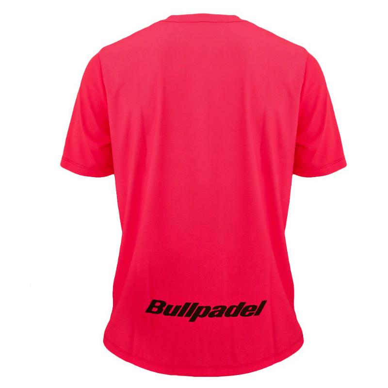 Camiseta Bullpadel Mundial Menores Rosa Fluor Junior - Barata Oferta Outlet