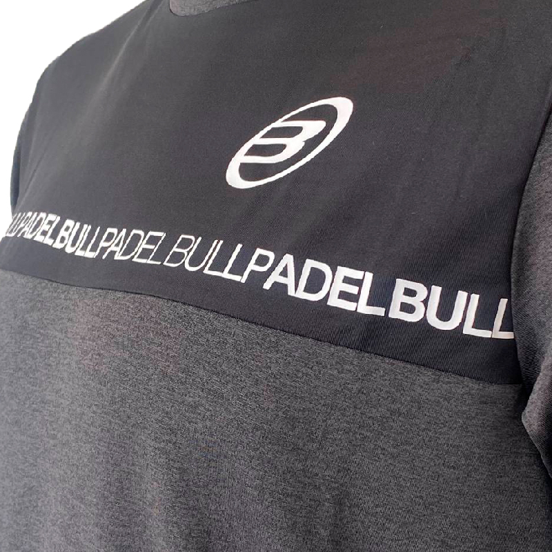 Camiseta Bullpadel Rebel Antracita Bicolor - Barata Oferta Outlet