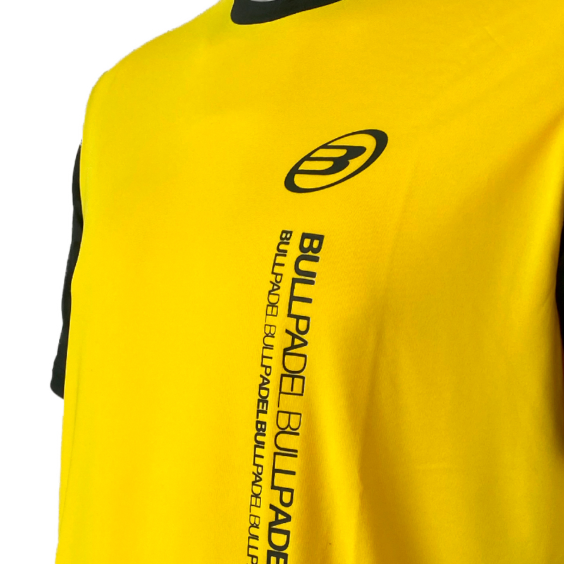 Camiseta Bullpadel Smash Amarillo Limon Fluor - Barata Oferta Outlet