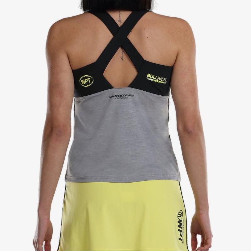 Camiseta Bullpadel WPT Llave Gris Medio Vigore - Barata Oferta Outlet