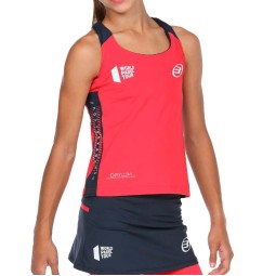 Camiseta Bullpadel WPT Ravolta Carmesi Fluor Junior