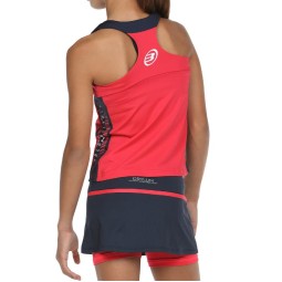 Camiseta Bullpadel WPT Ravolta Carmesi Fluor Junior