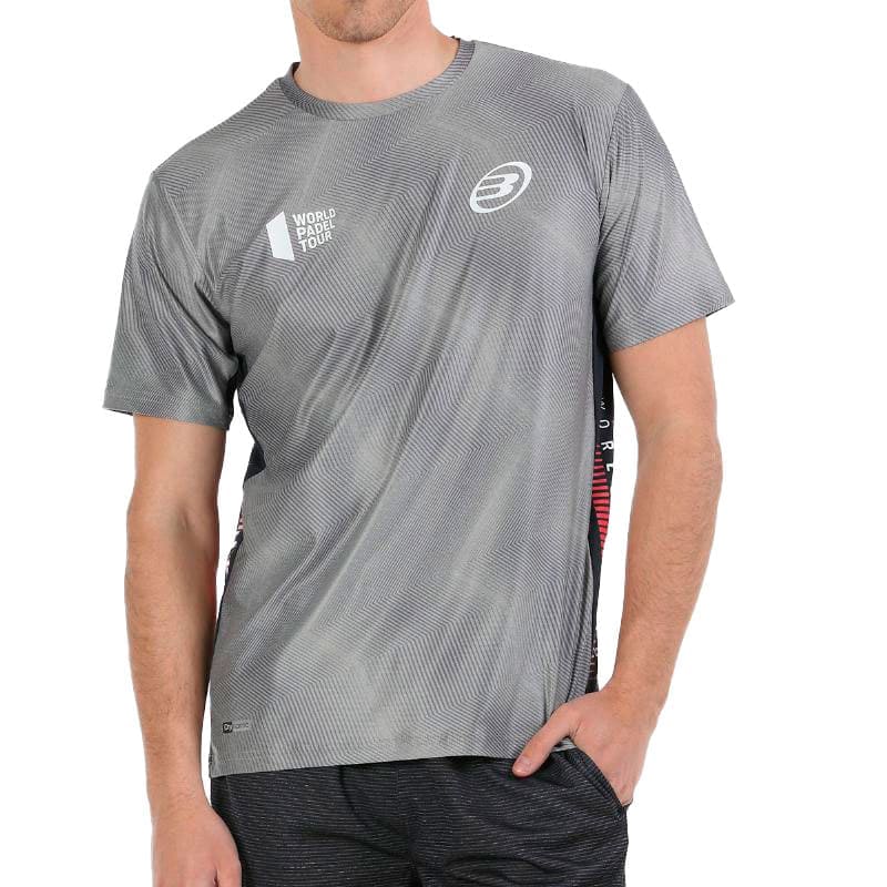 Camiseta Bullpadel WPT Rogor Gris Medio Vigore - Barata Oferta Outlet