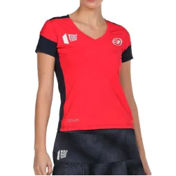 Bullpadel WPT T-shirt Rollaz Carmesi Fluor