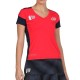 Camiseta Bullpadel WPT Rollaz Carmesi Fluor - Barata Oferta Outlet