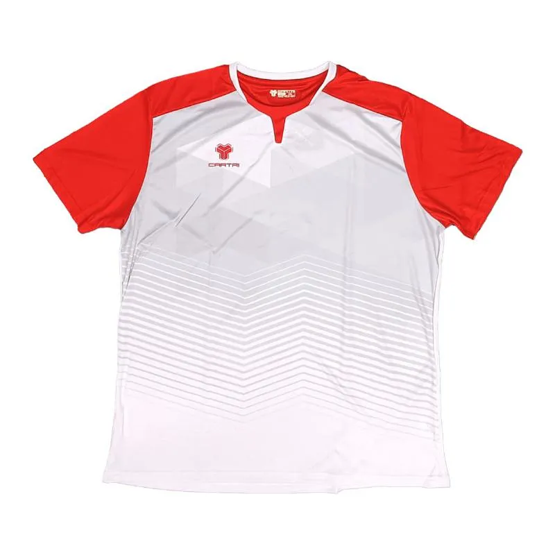 Cartri School T-shirt White Gray Red