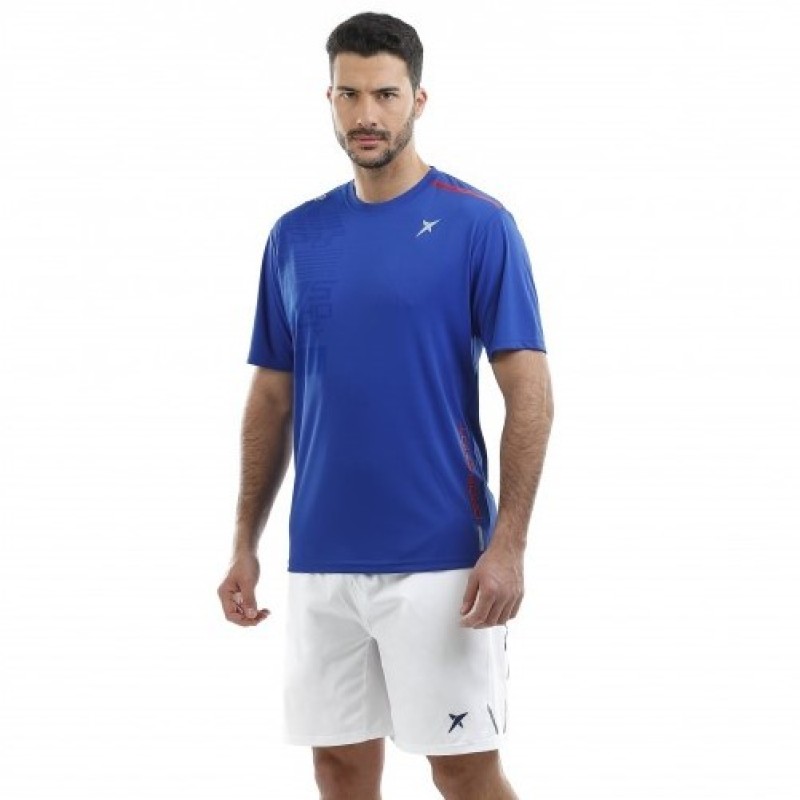 Camiseta Drop Shot JMD Heritage Azul - Barata Oferta Outlet