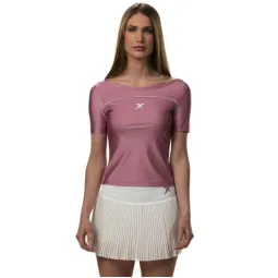 Drop Shot Radiant Pink White T-Shirt