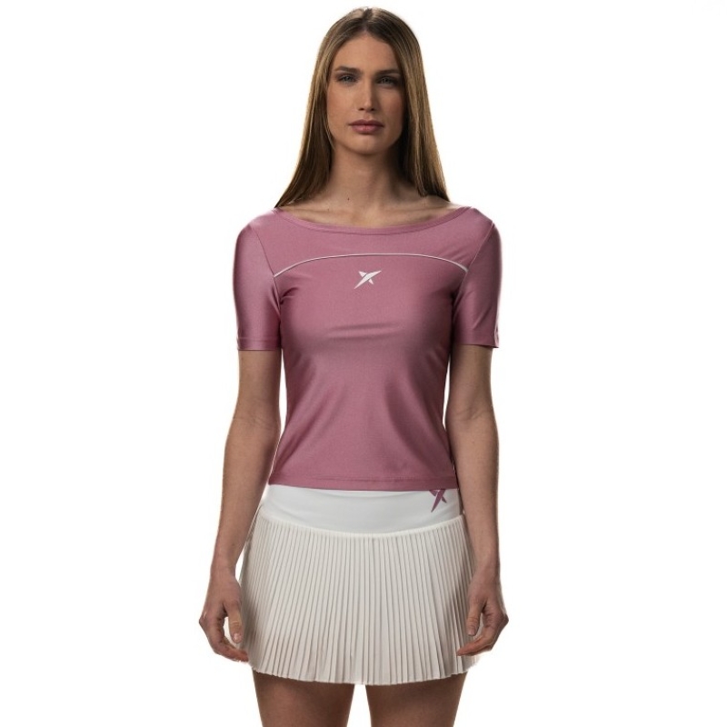 Drop Shot Radiant Pink White T-Shirt
