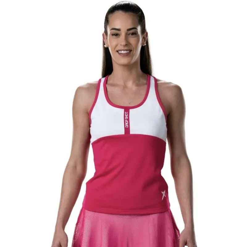 Drop Shot Sol Azalea Pink White T-Shirt