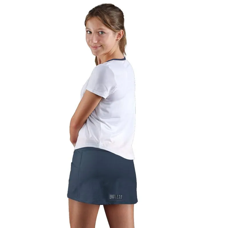 Endless Glory White Indigo Blue Junior T-Shirt