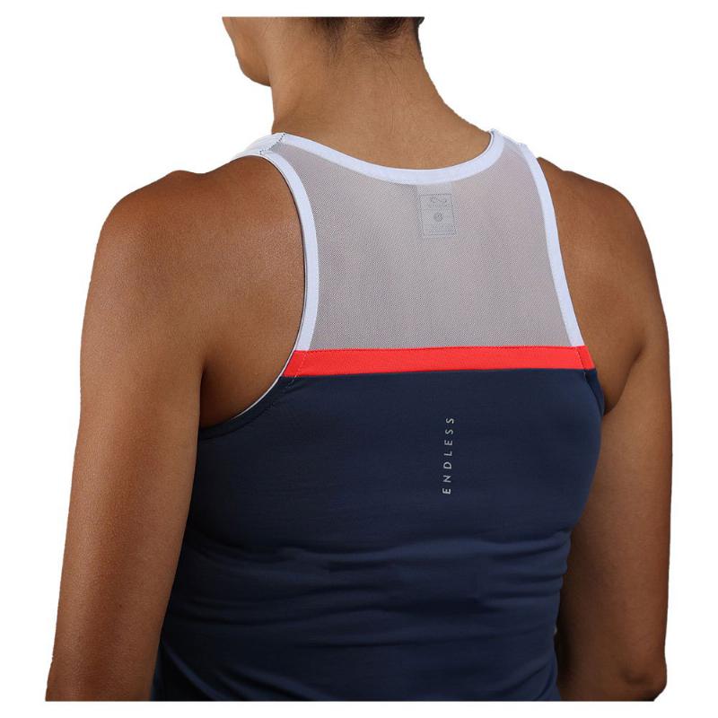 Camiseta Endless Lace Azul Indigo Blanco - Barata Oferta Outlet