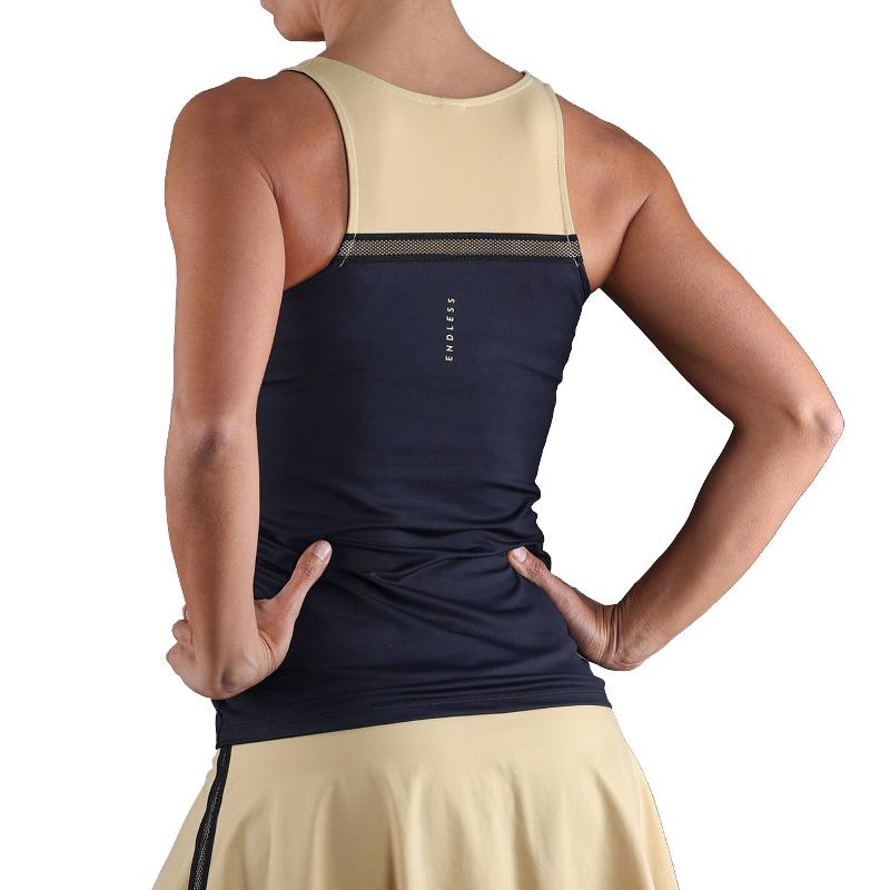 Camiseta Endless Lux Ribbon Negro Oro - Barata Oferta Outlet