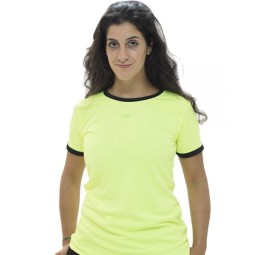 Camiseta Enebe Strong Amarillo Fluor mujer