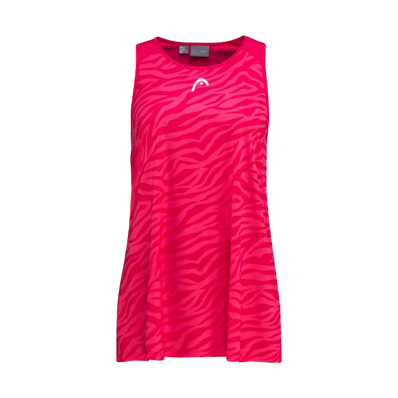 Camiseta Head Agility Magenta Print Vision Junior - Barata Oferta Outlet