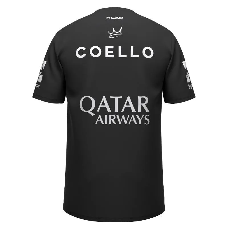 Camiseta Head Arturo Coello Sponsors Negro