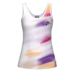 Women's Head Blur Purple White T-Shirt
