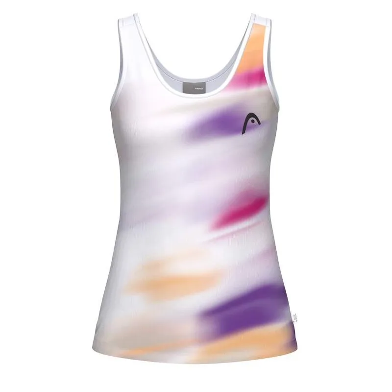 Women's Head Blur Purple White T-Shirt